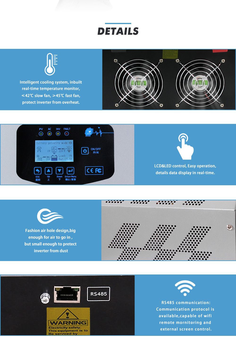 china grid tie inverter